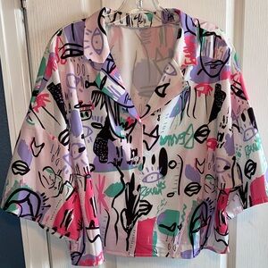 Abstract Print Women's Top